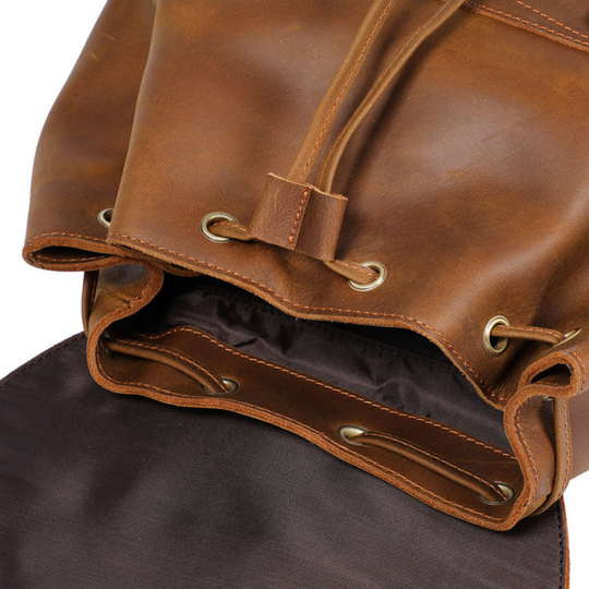 KYLO - Brauner Leder-Rucksack