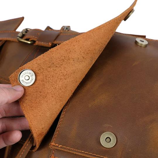 KYLO - Brauner Leder-Rucksack
