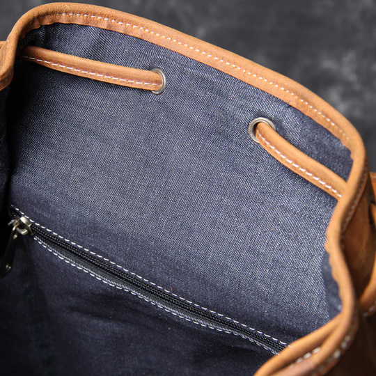 CADIZ - Leather Knapsack