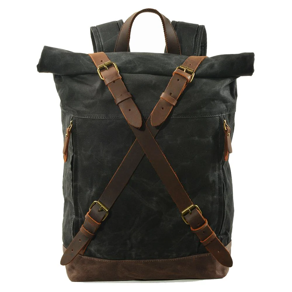 WEXEN – Canvas Rucksack mit Kreuzgurten