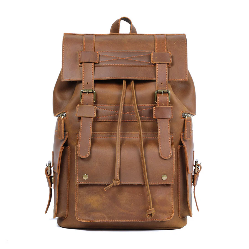 KYLO - Brauner Leder-Rucksack