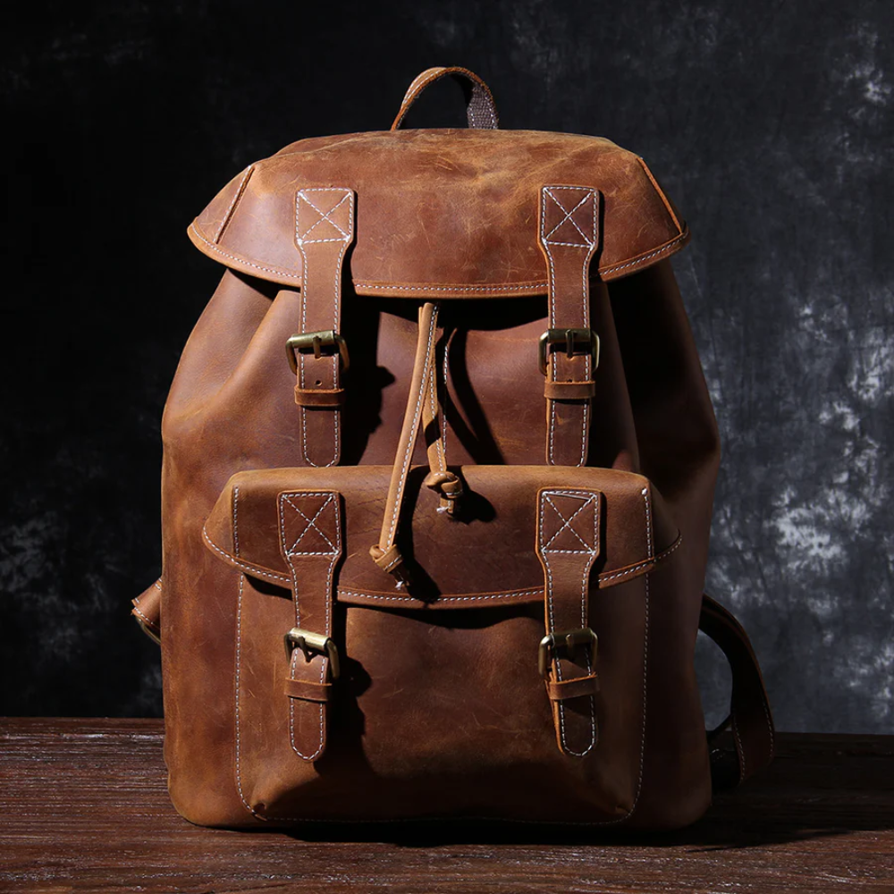 CADIZ - Leather Knapsack