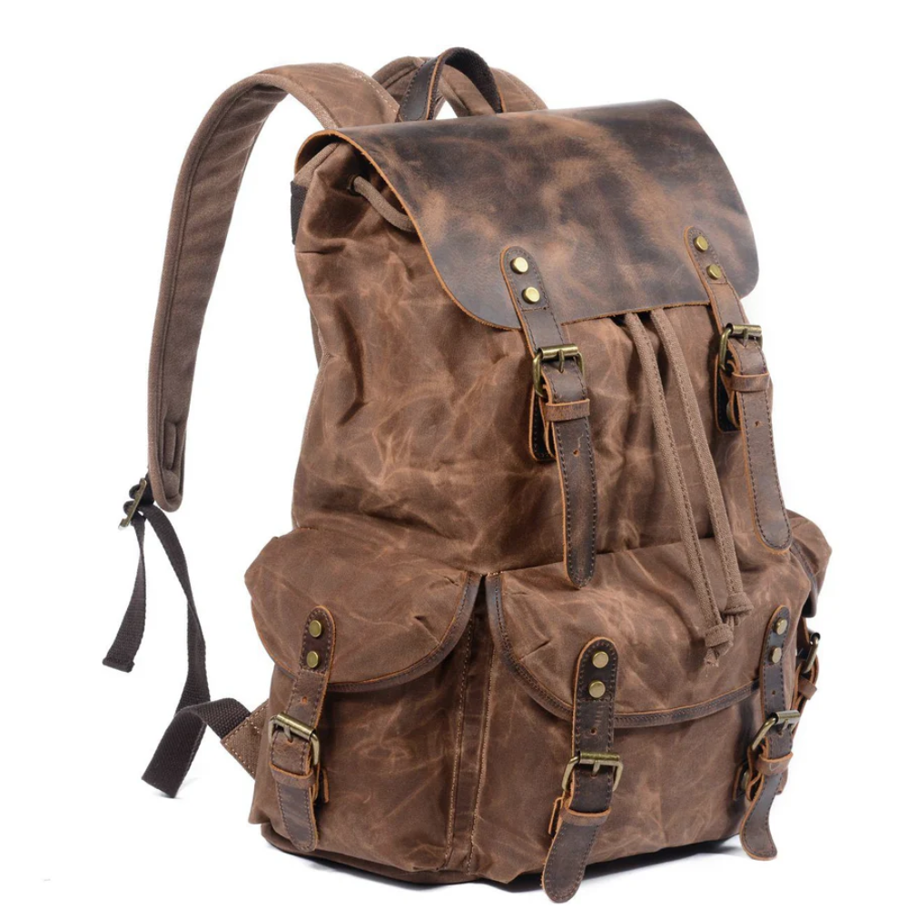 Larsen - Canvas Leather Backpack