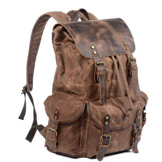 Larsen - Canvas Leather Backpack