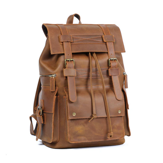 KYLO - Brauner Leder-Rucksack