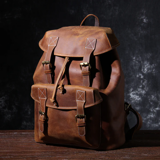 CADIZ - Leather Knapsack