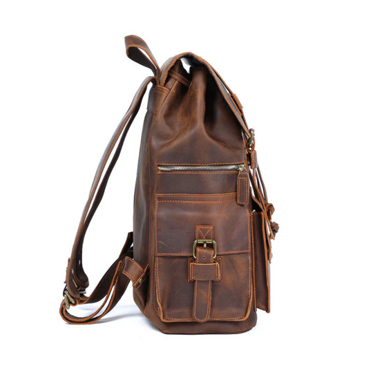 KYLO - Brauner Leder-Rucksack