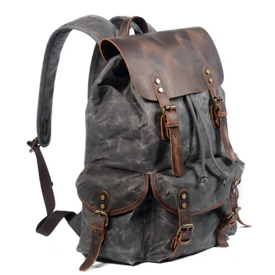 Larsen - Canvas Leather Backpack