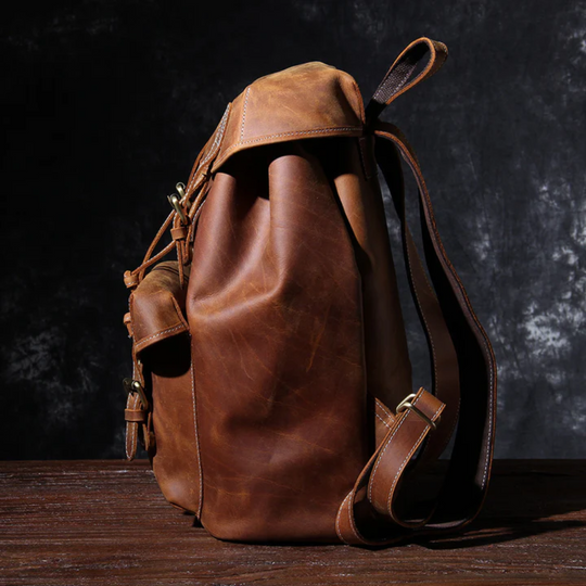 CADIZ - Leather Knapsack