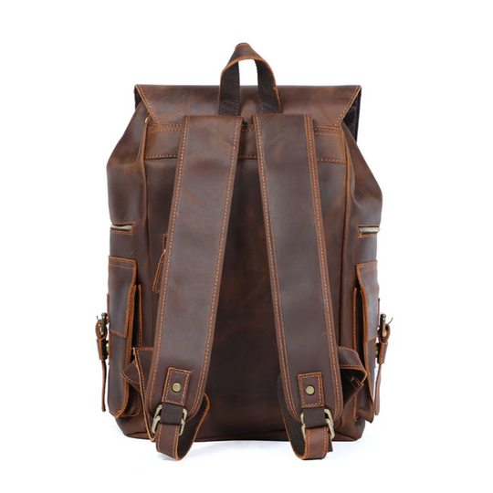 KYLO - Brauner Leder-Rucksack