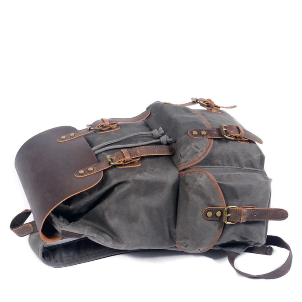 Larsen - Canvas Leather Backpack