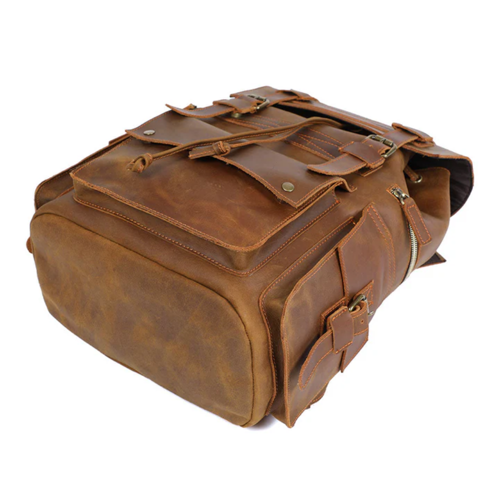 KYLO - Brauner Leder-Rucksack