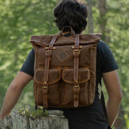 Laptop-Rucksack aus Segeltuch | Felsenberg