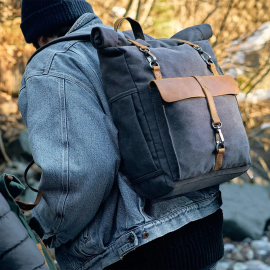 LENNO – Canvas Rolltop Rucksack