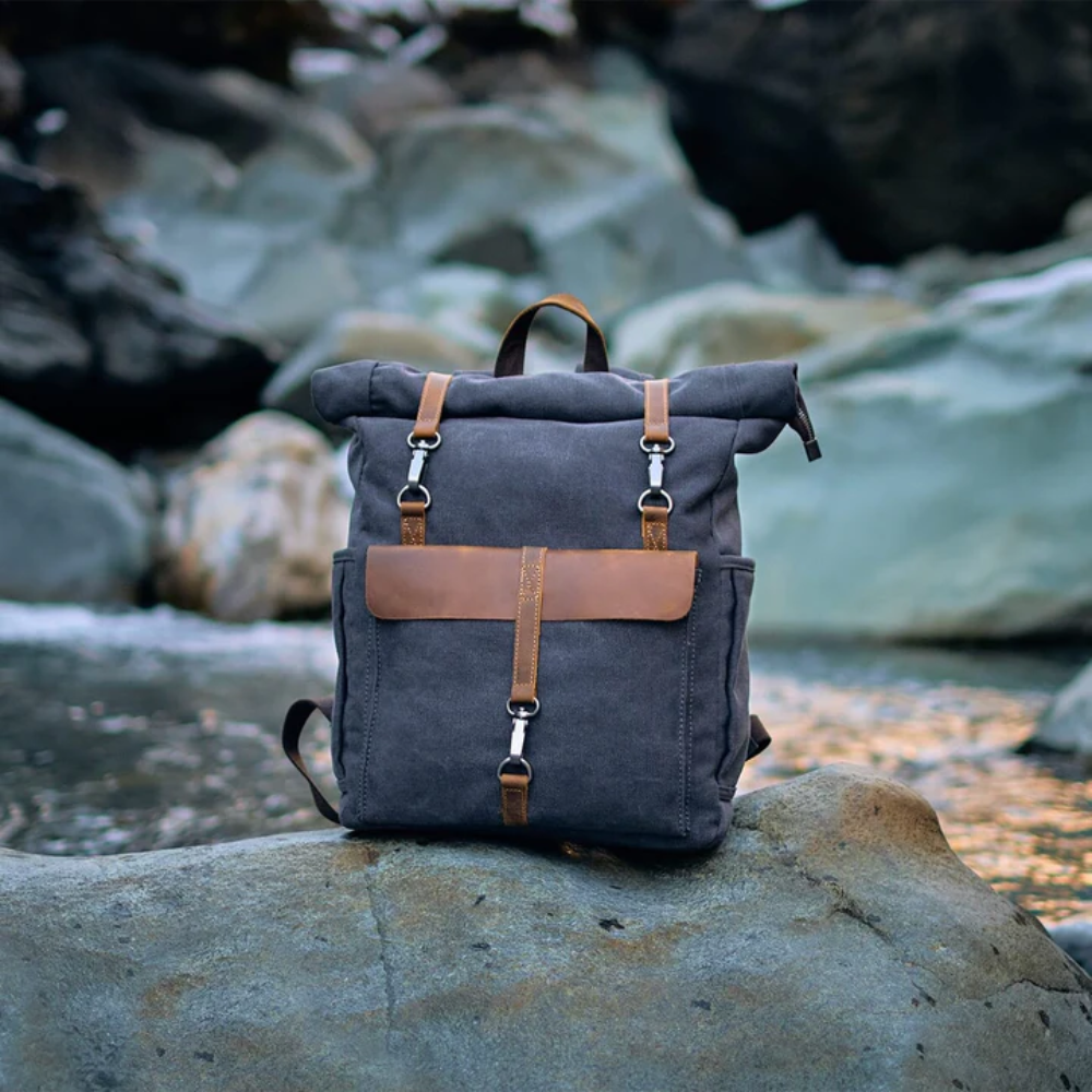 LENNO – Canvas Rolltop Rucksack