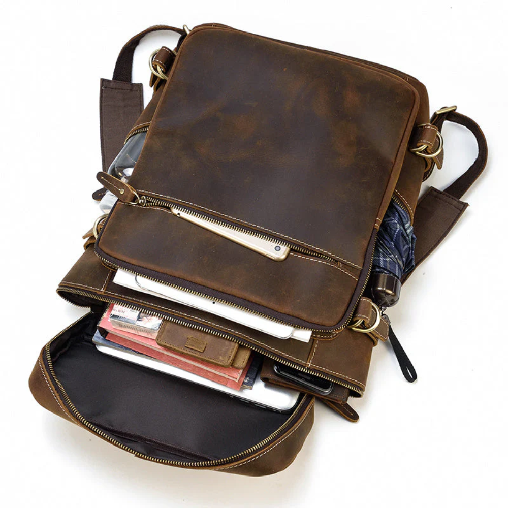 NOVOA - Leder Rucksack Rucksack