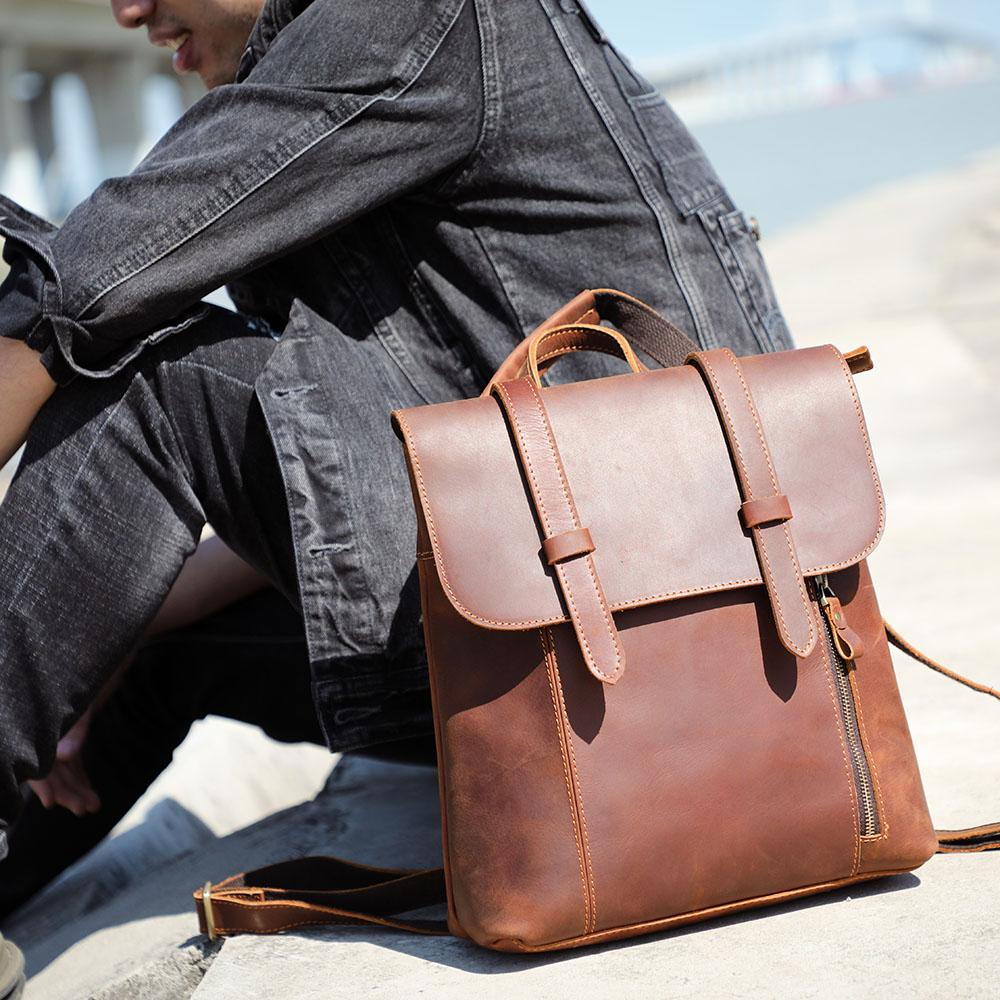 ITHYA - Kleiner Leder-Rucksack