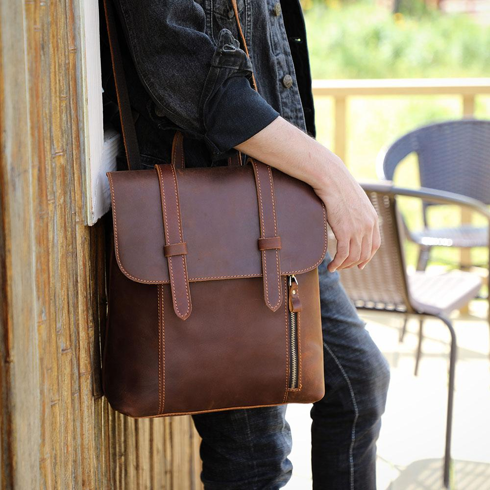 ITHYA - Kleiner Leder-Rucksack