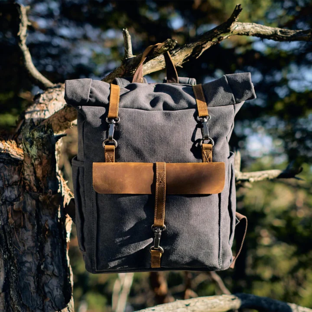 LENNO – Canvas Rolltop Rucksack