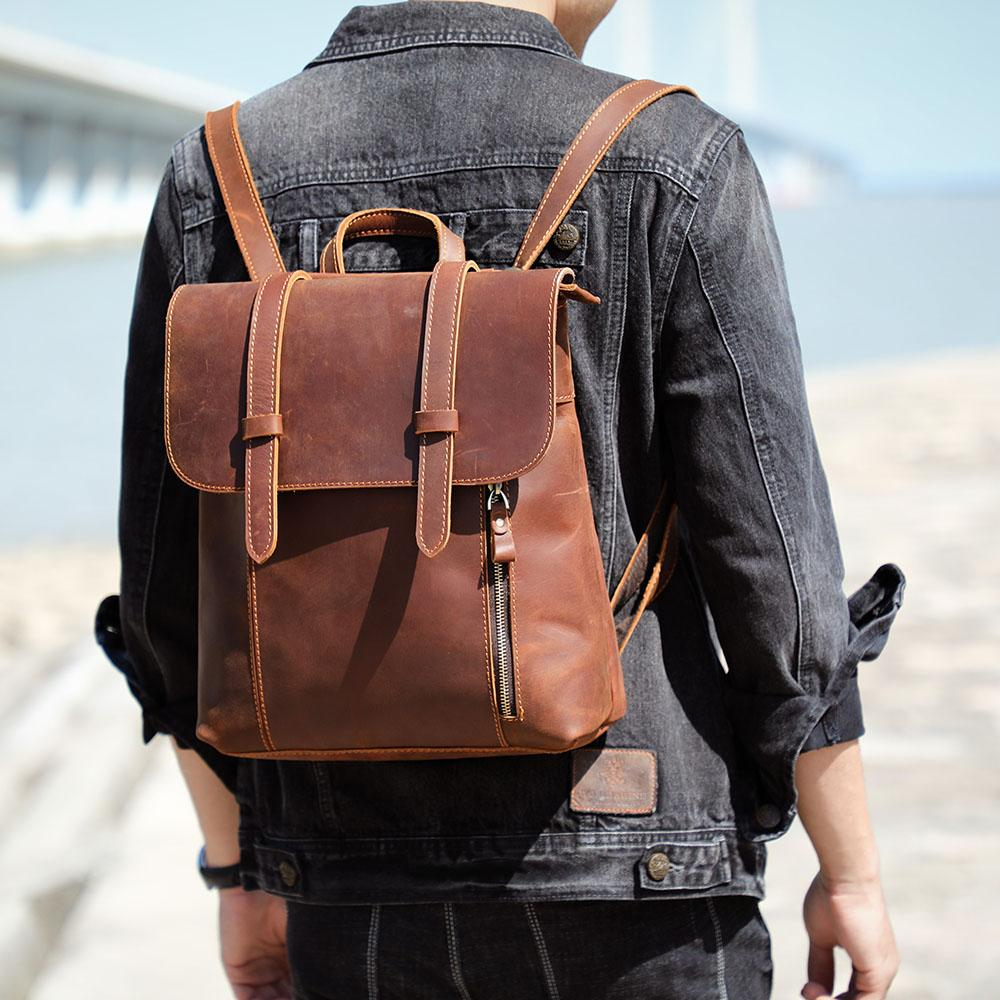 ITHYA - Kleiner Leder-Rucksack