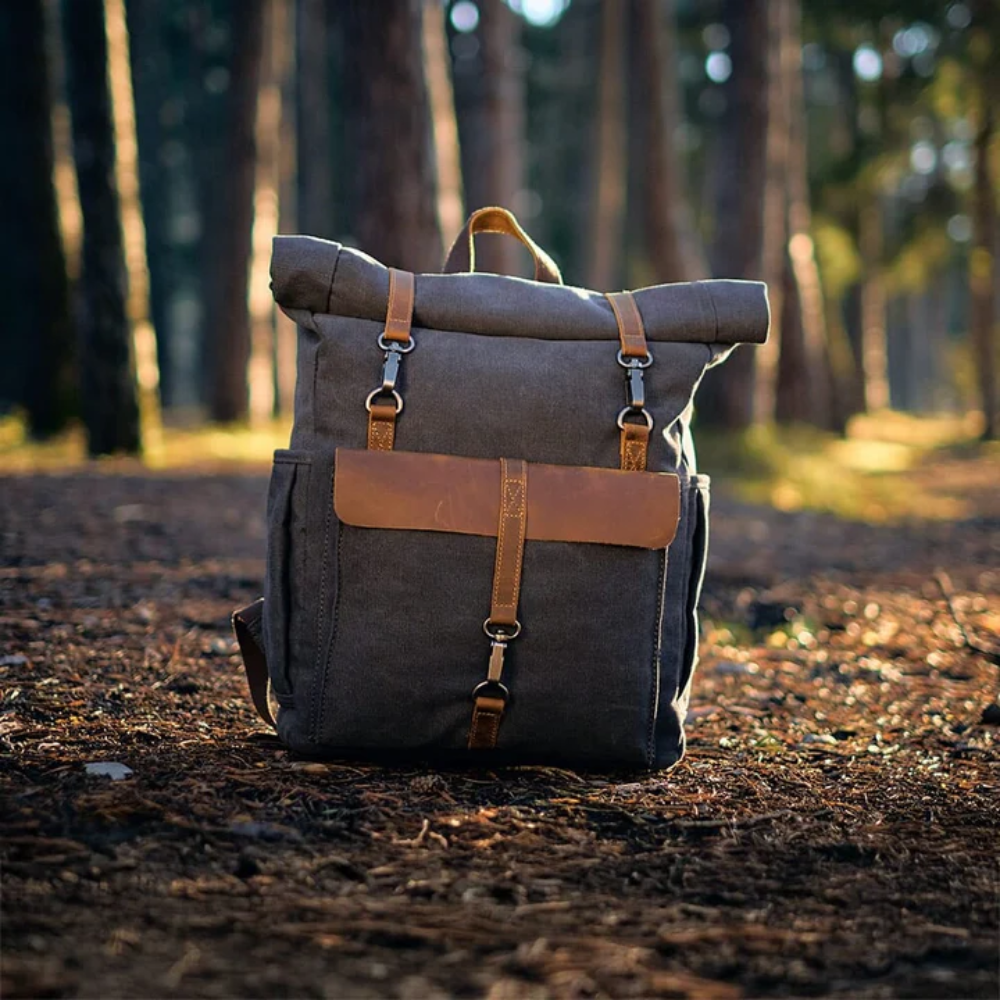 LENNO – Canvas Rolltop Rucksack