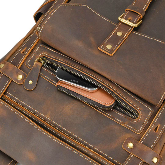 Leder Laptop Rucksack für Herren |  Kaiser