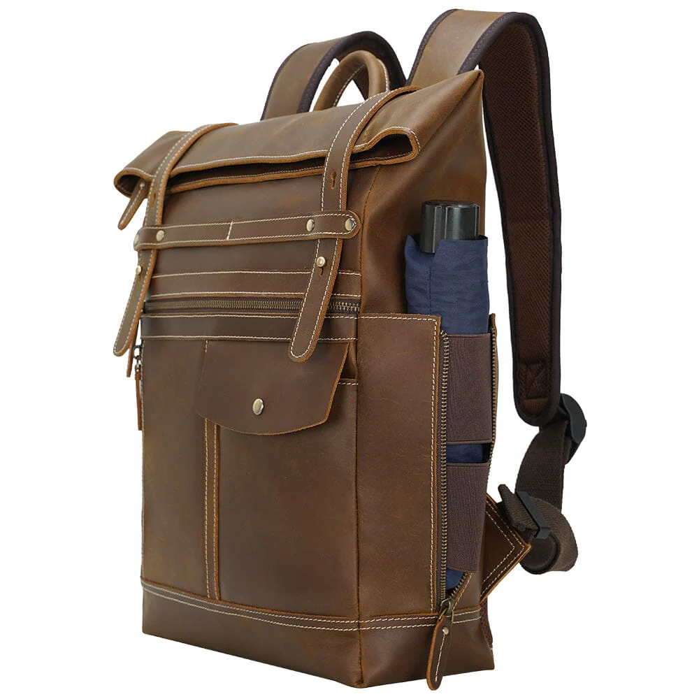 VINSON - Leder Laptop-Buchtasche