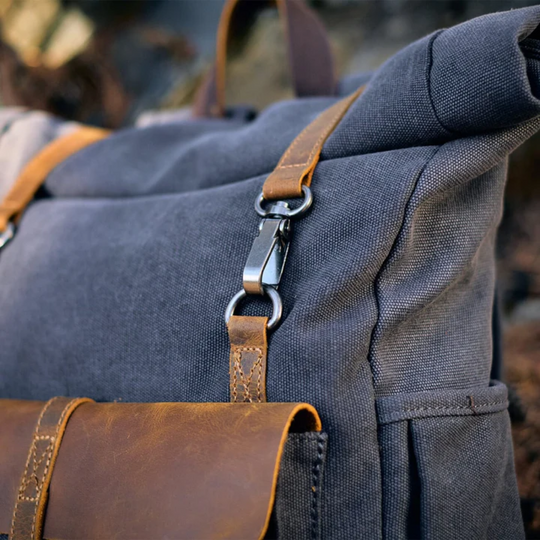 LENNO – Canvas Rolltop Rucksack