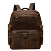 BASEL - Brauner Lederrucksack