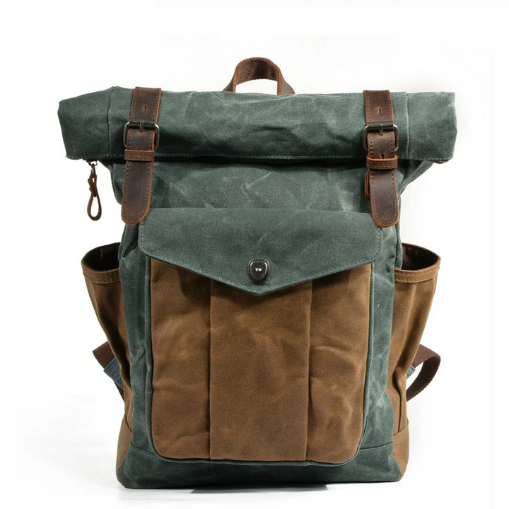 NARIK – Robuster Rolltop-Rucksack aus Canvas & Leder