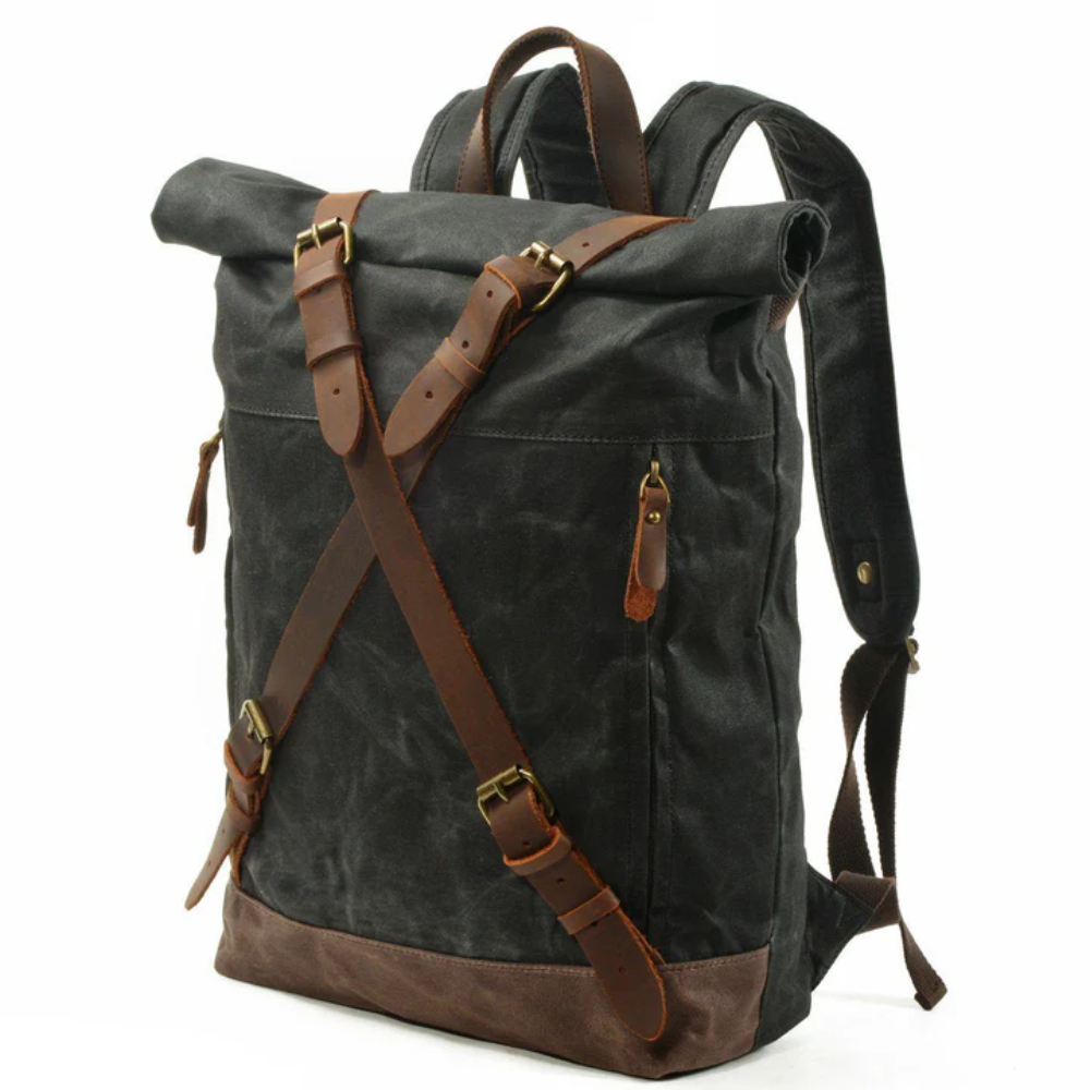 WEXEN – Canvas Rucksack mit Kreuzgurten