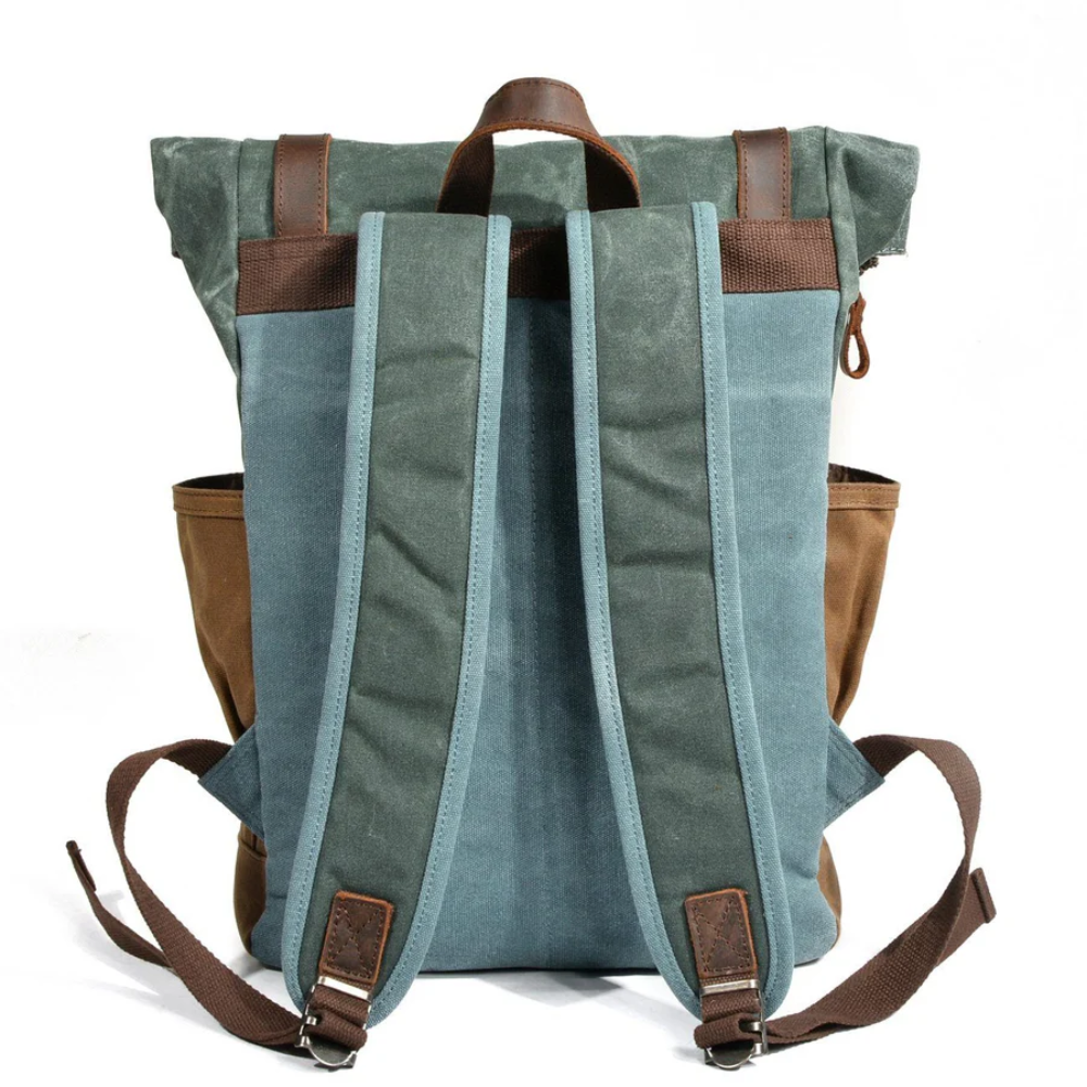 NARIK – Robuster Rolltop-Rucksack aus Canvas & Leder