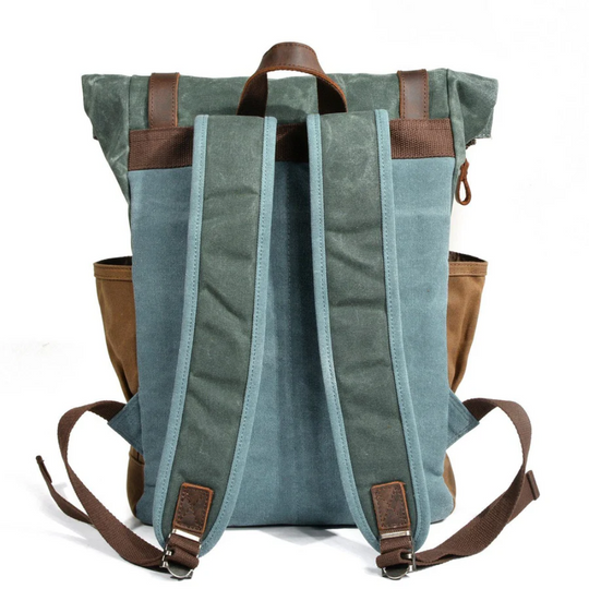 NARIK – Robuster Rolltop-Rucksack aus Canvas & Leder