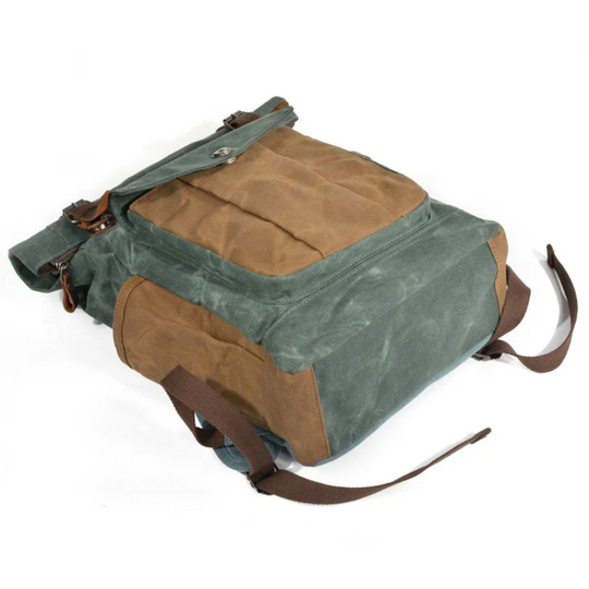 NARIK – Robuster Rolltop-Rucksack aus Canvas & Leder