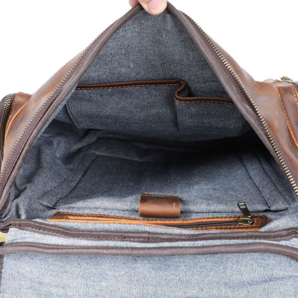 Leder Laptop-Rucksack | Alexander