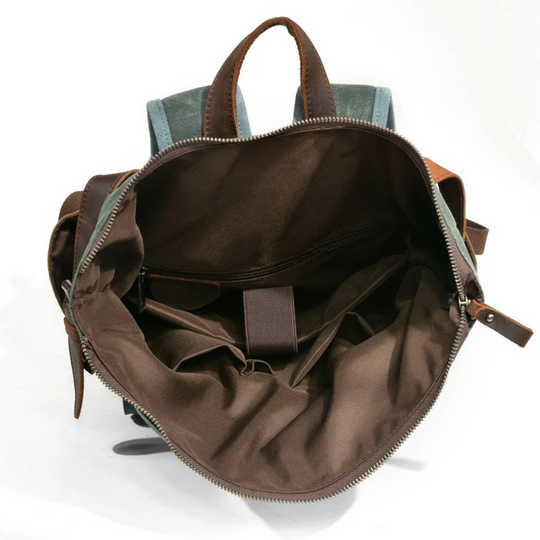 NARIK – Robuster Rolltop-Rucksack aus Canvas & Leder