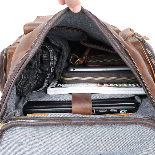 Leder Laptop-Rucksack | Alexander