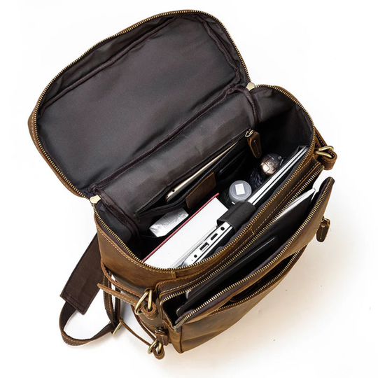 NOVOA - Leder Rucksack Rucksack