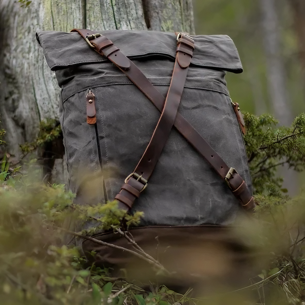 WEXEN – Canvas Rucksack mit Kreuzgurten