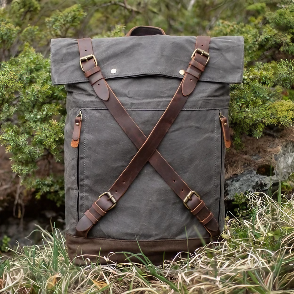 WEXEN – Canvas Rucksack mit Kreuzgurten