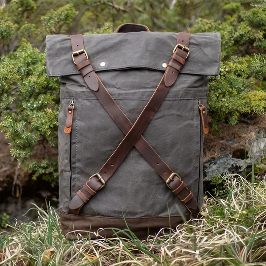 WEXEN – Canvas Rucksack mit Kreuzgurten