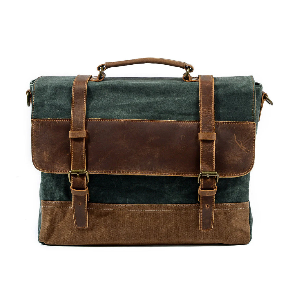 WINNIPEG - Messenger Bag aus gewachstem Canvas