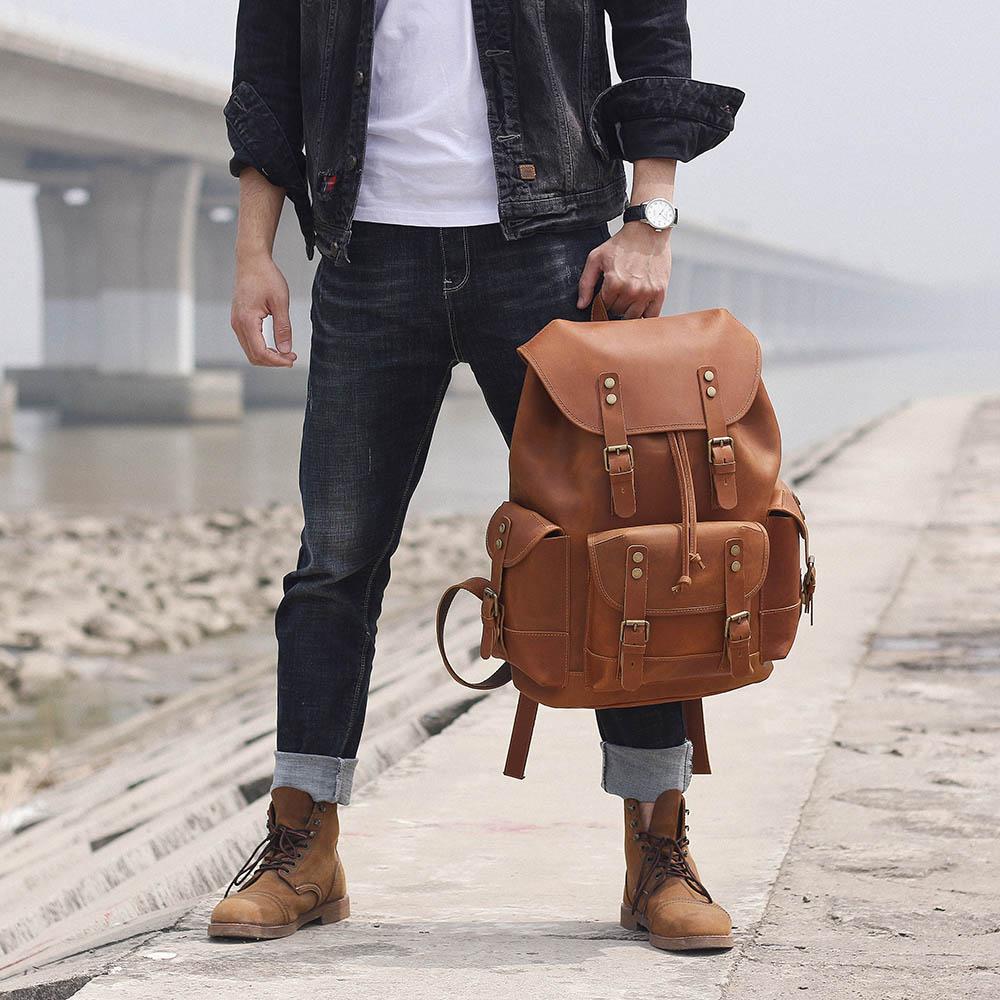 Leder-Reiserucksack – Klaus