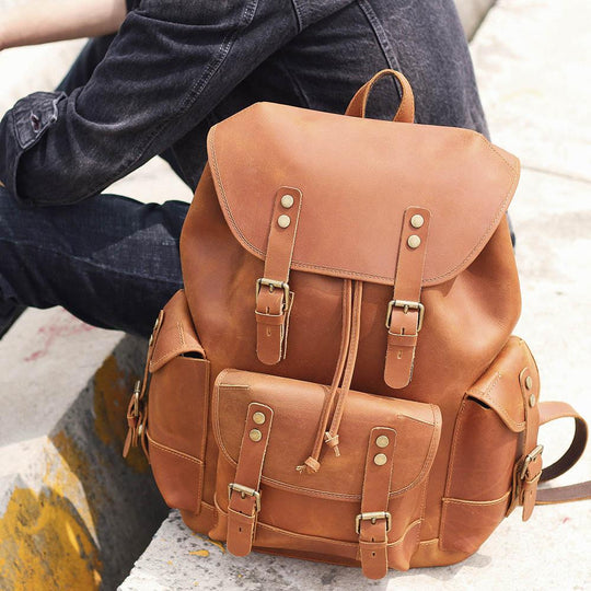 Leder-Reiserucksack – Klaus