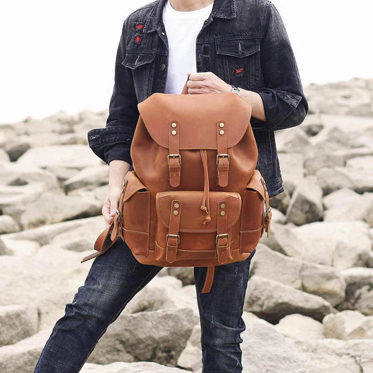 Leder-Reiserucksack – Klaus