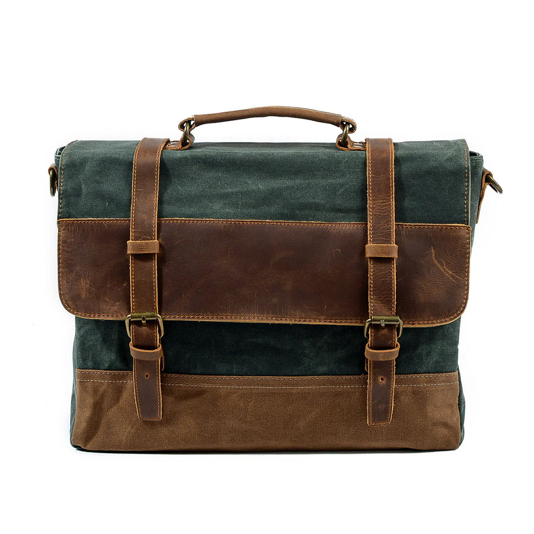 Waxed Canvas Messenger Bag | WINNIPEG