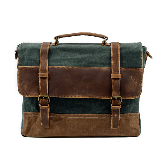 Waxed Canvas Messenger Bag | WINNIPEG